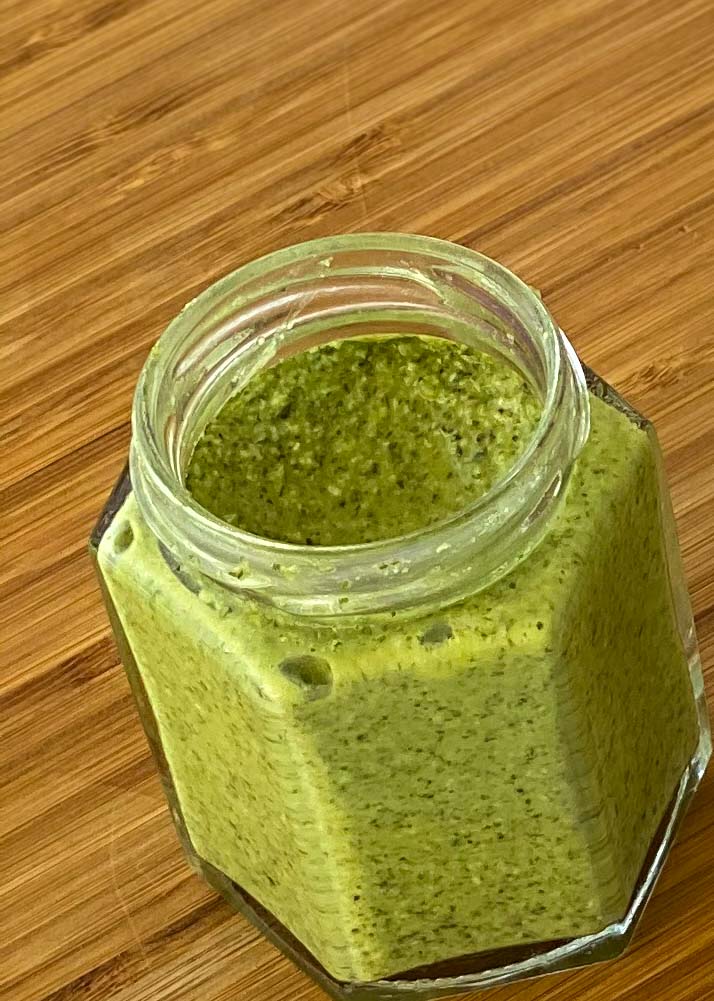 Pesto in a jar