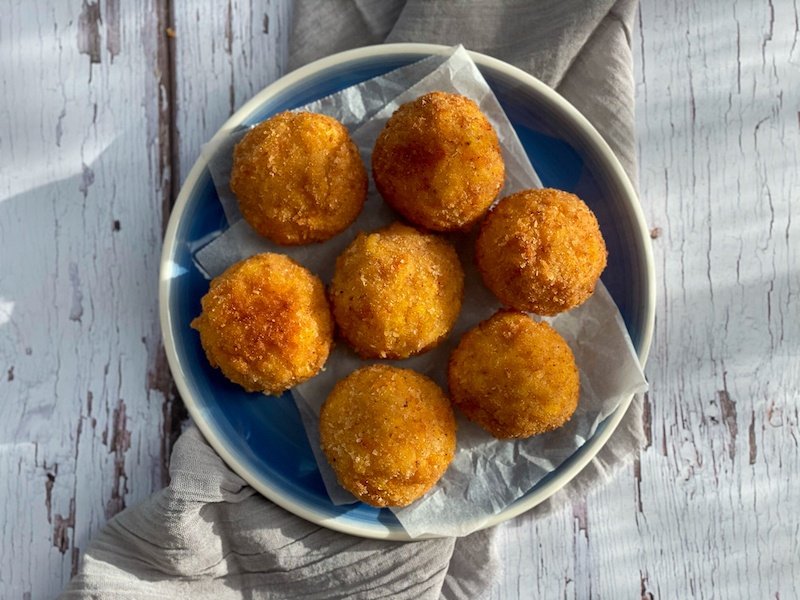 Arancini on a plate
