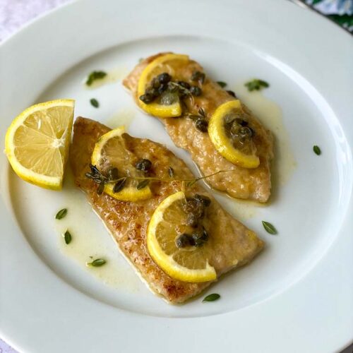 Order Veal Piccata food online from Pietro's Italian Cuisine store, Riverside on bringmethat.com