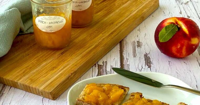 Peach & Nectarine Jam (low sugar)
