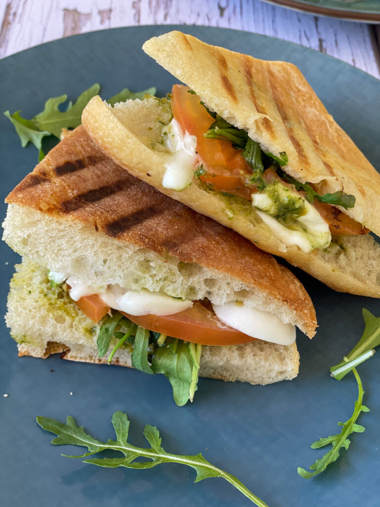 Pesto Panini close up