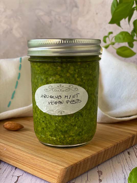 Arugula Mint Vegan Pesto Recipe