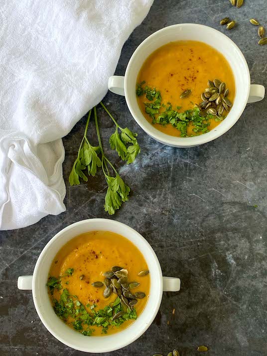 Fall Roasted Butternut Squash Soup