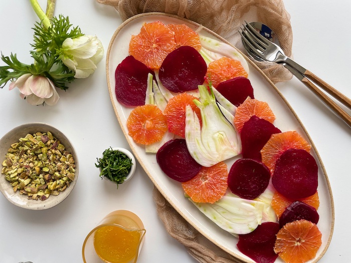 Colorful Orange, Fennel & Beet Salad