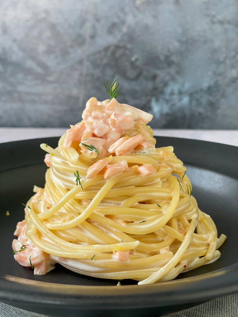 Smoked Salmon Mascarpone Linguine