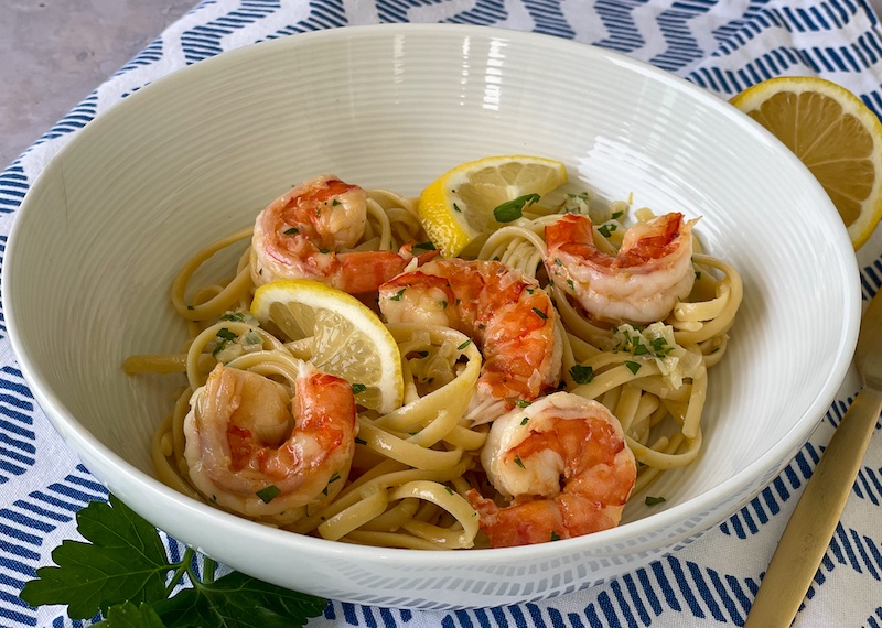 Italian shrimp pasta store