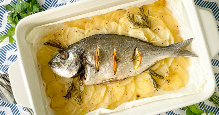 Orata al Forno (Baked Sea Bream with Potatoes)