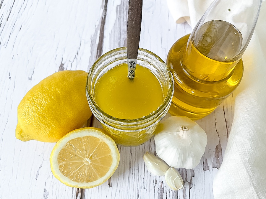Lemon Garlic Vinaigrette from top