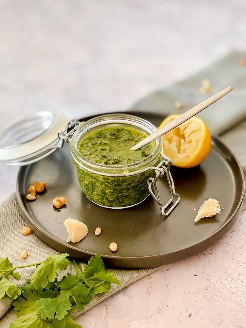 Carrot Top Pesto recipe