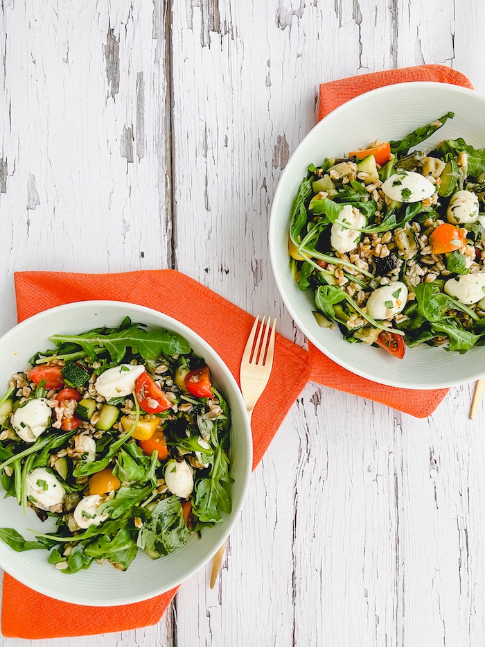 Salads in bowls