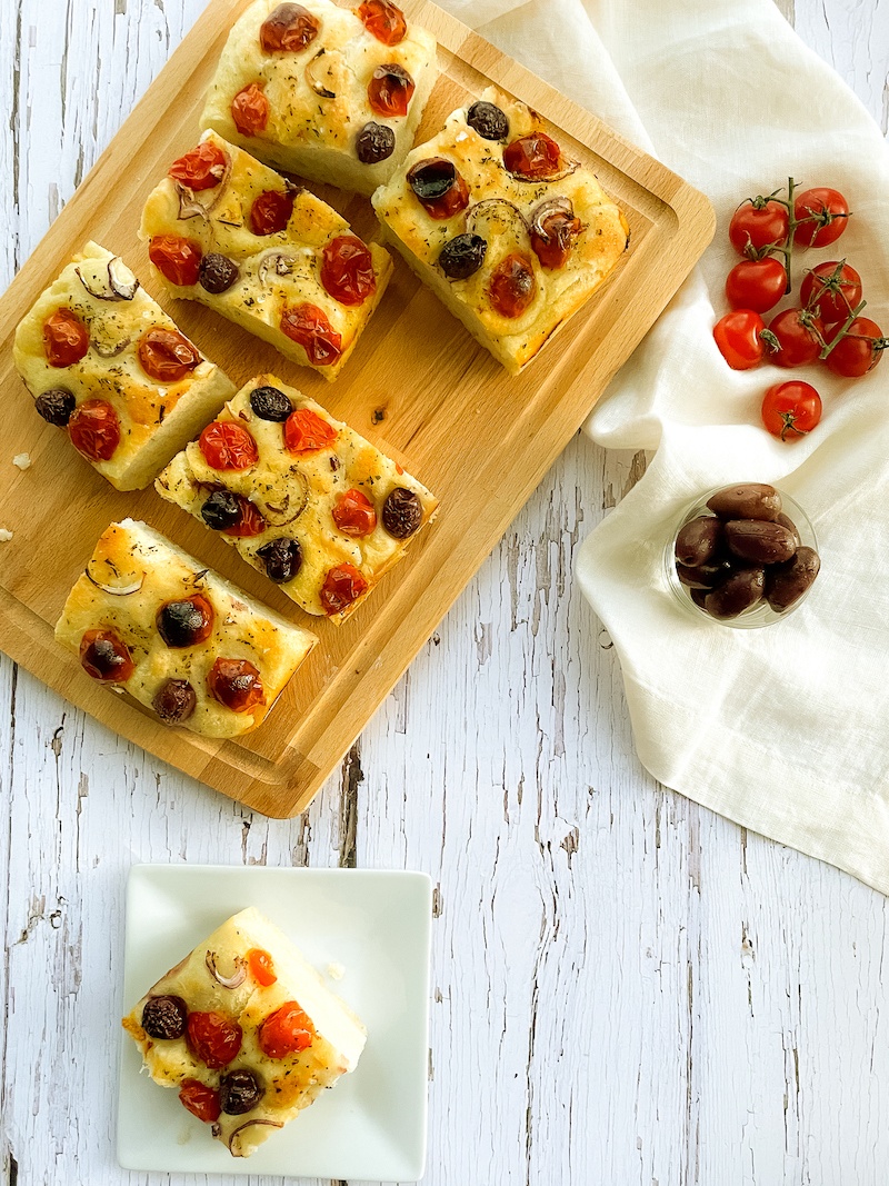 Tomato and Olive Focaccia