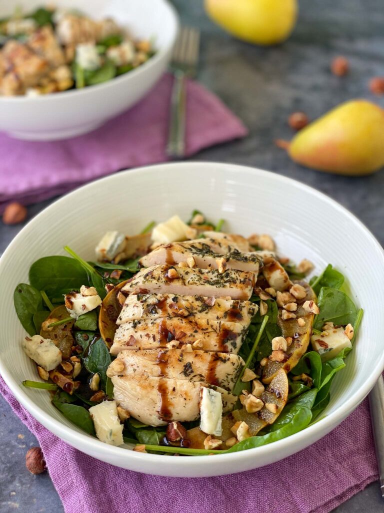 Chicken Pear Gorgonzola Salad