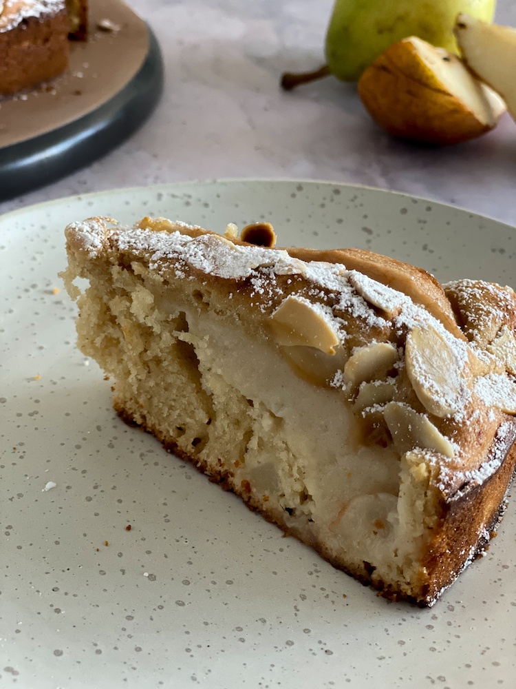 Italian Pear Cake Slice