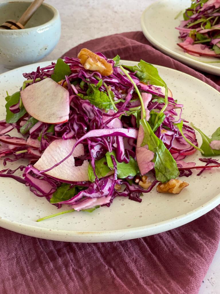 Red Cabbage Apple Slaw