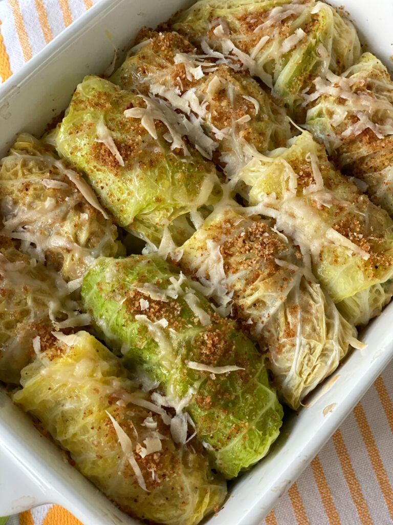 Cabbage Rolls in a baking dish