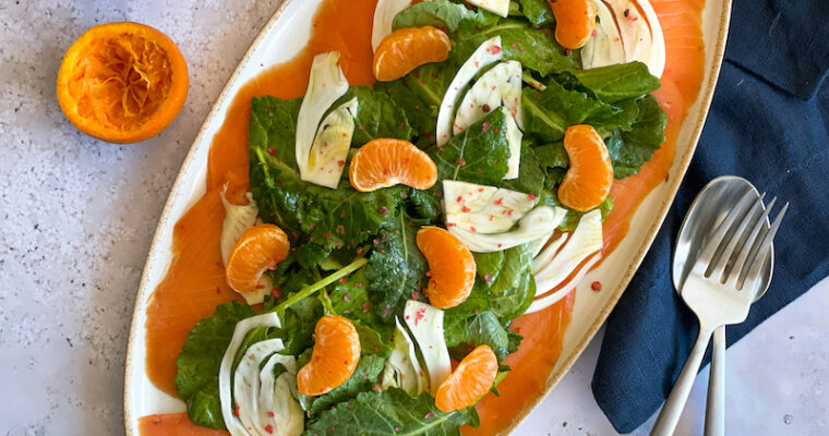 Smoked Salmon Fennel Mandarin Salad
