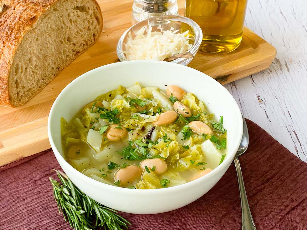 Cabbage Soup in a bowl