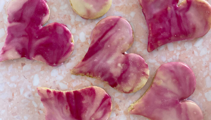 Marbled Valentine Sugar Cookies