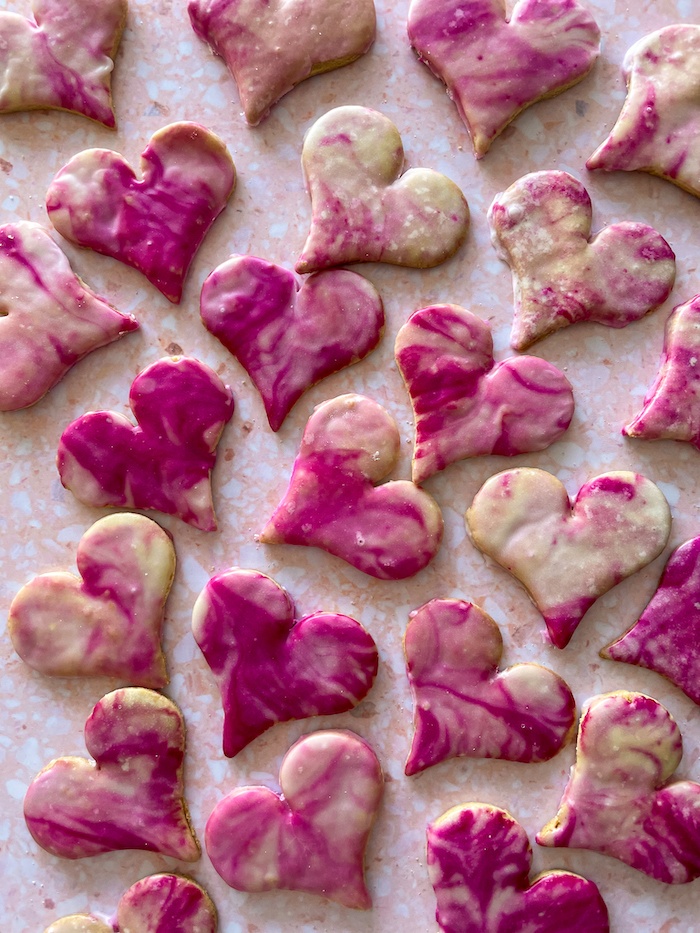 Marbled Valentine Sugar Cookies recipe