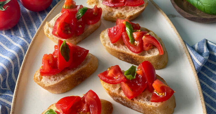 Classic Italian Tomato Bruschetta