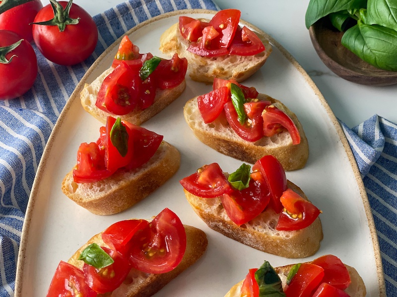Classic Italian Tomato Bruschetta | Italian Kitchen Confessions