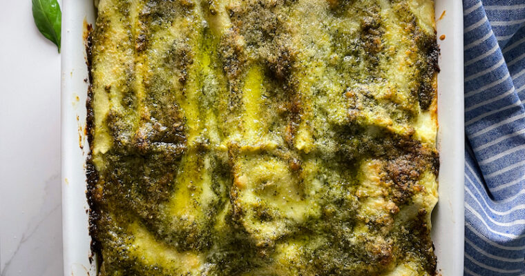 Pesto Lasagna Roll ups