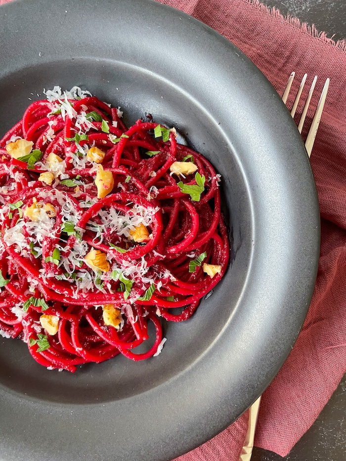 Roasted Beet Pasta Recipe