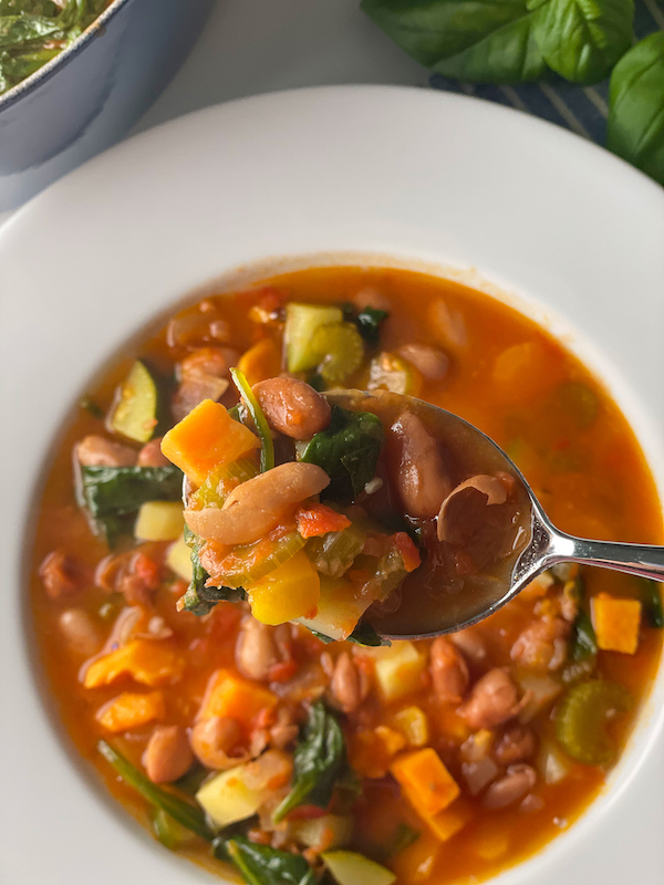 bitee of minestrone soup