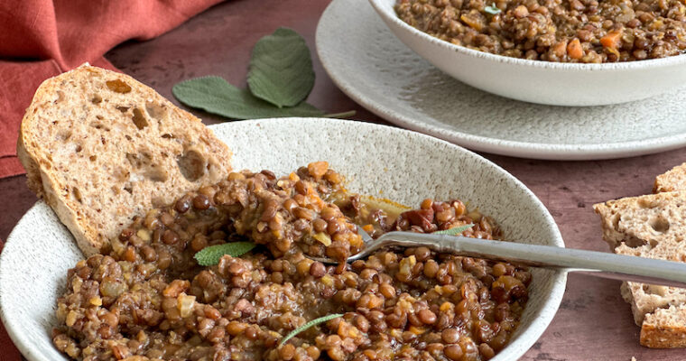 Italian Lentil Soup with Prosciutto