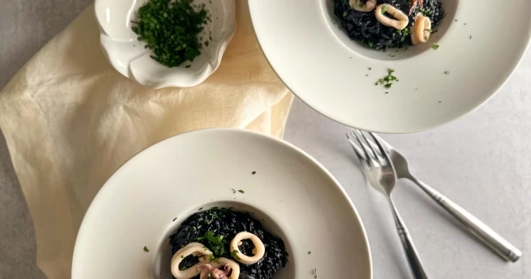 Squid Ink Risotto: a Venetian recipe