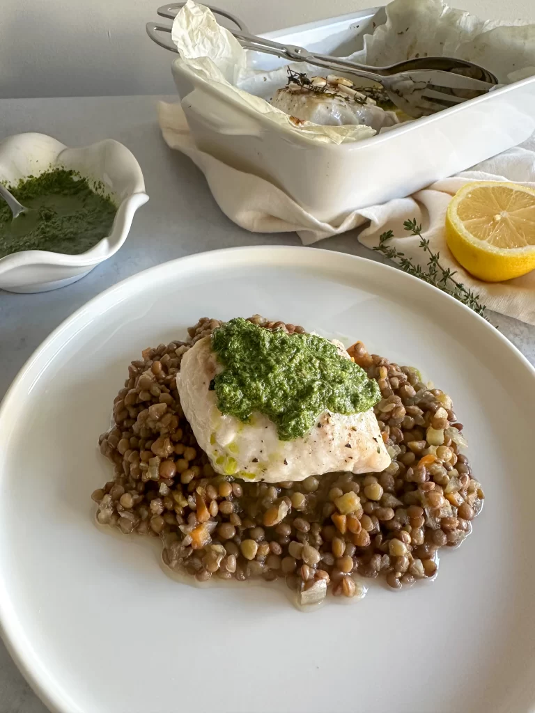 Recipe for Baked Cod in Salsa Verde