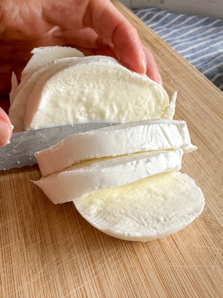 Slicing Mozzarella