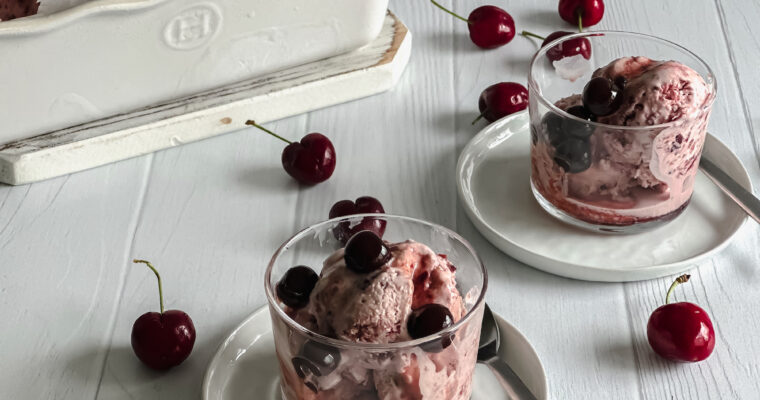 Cherry Ice Cream Recipe (No churn)