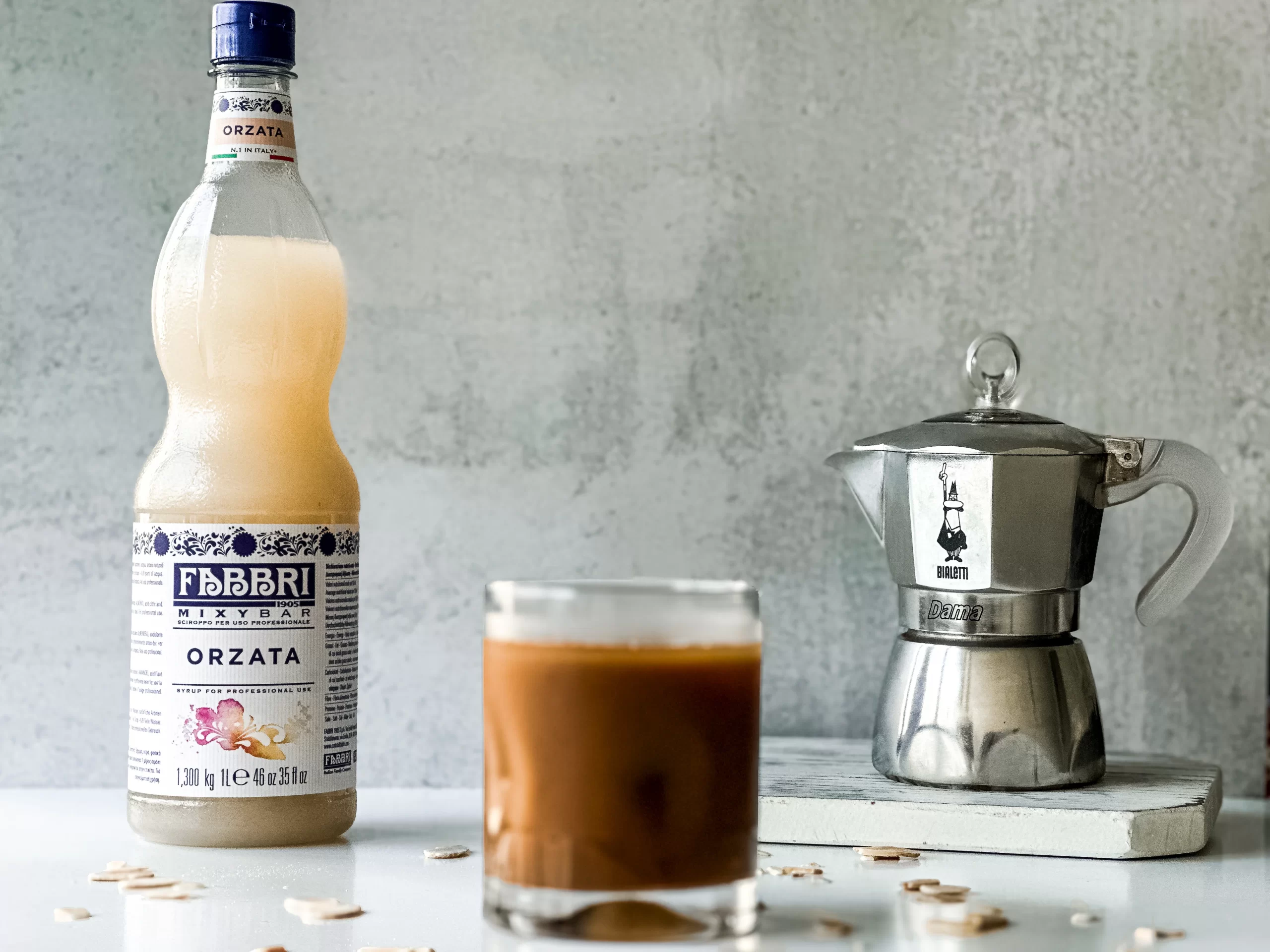 Orgeat Syrup Iced Coffee (Caffe’ Freddo con Orzata)