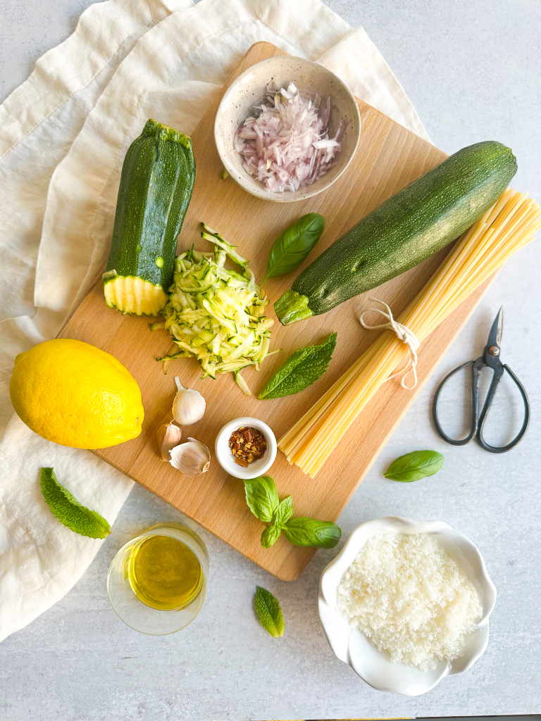 Zucchini Pasta Recipe Ingredients