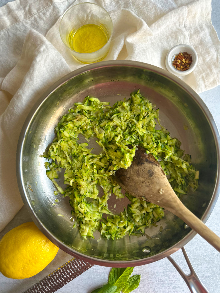 Zucchini shredded