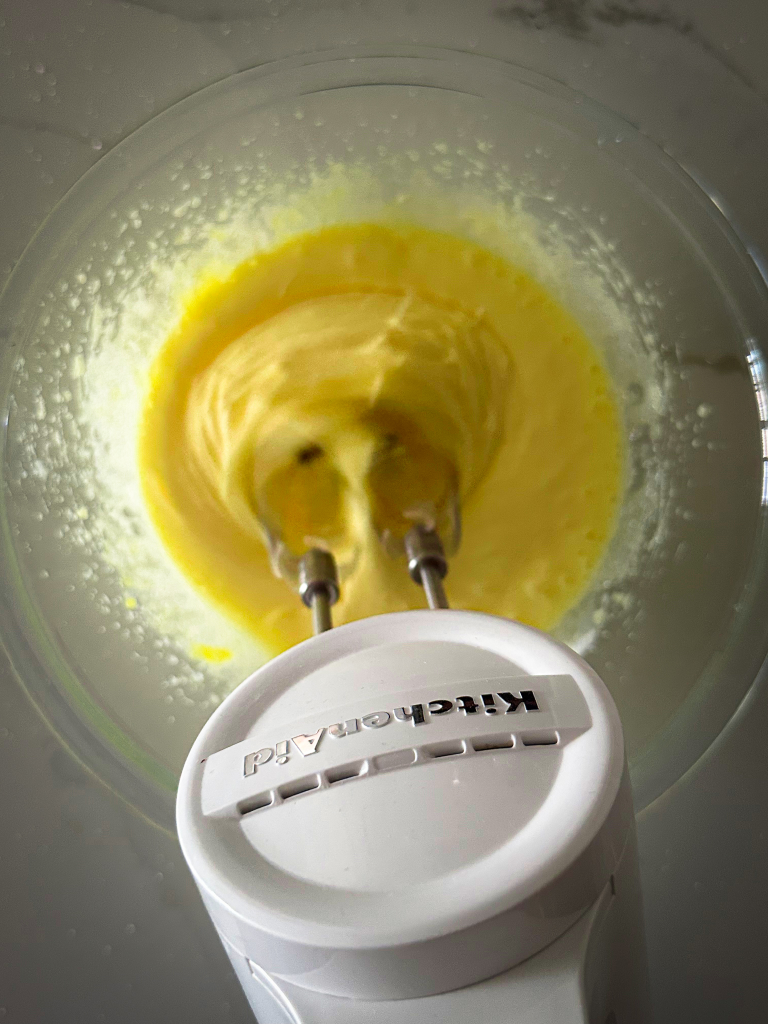 Beating eggs and sugar