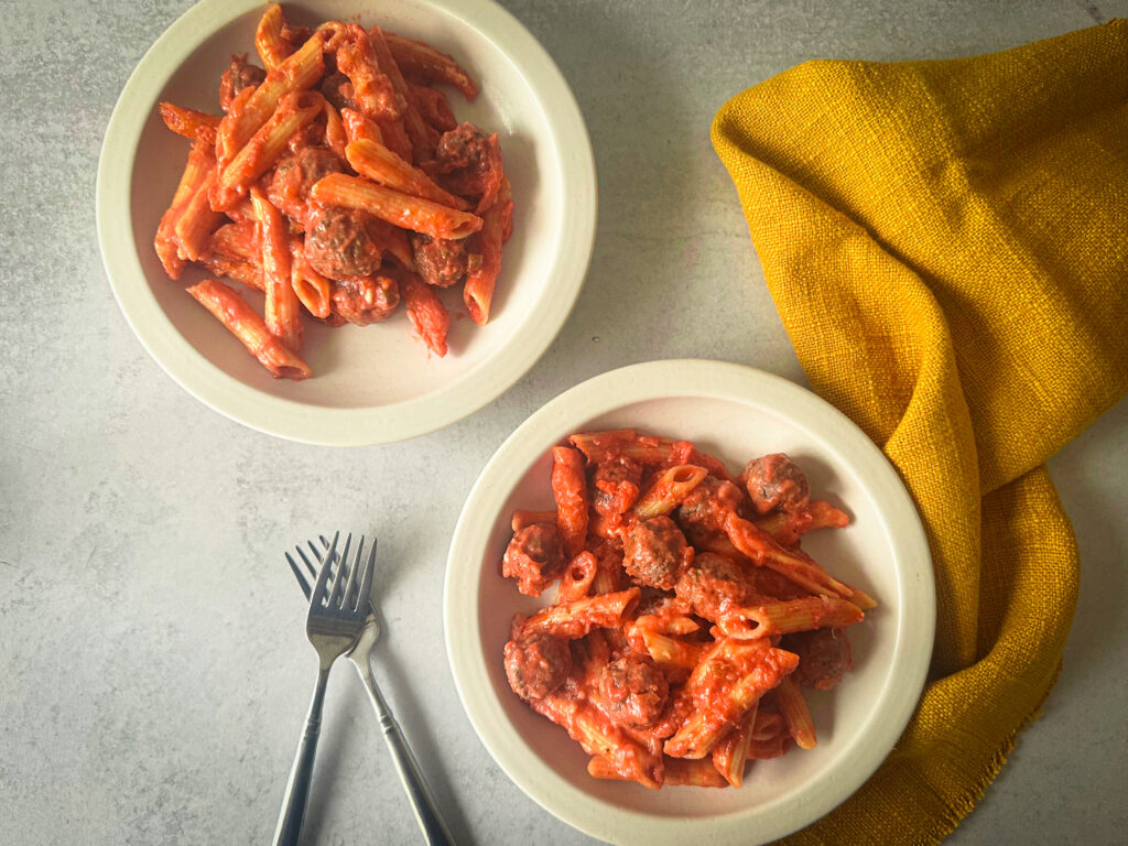 Baked Pasta served in plates