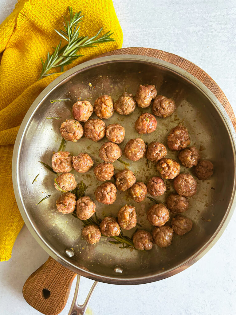 Tiny Meatballs cooked
