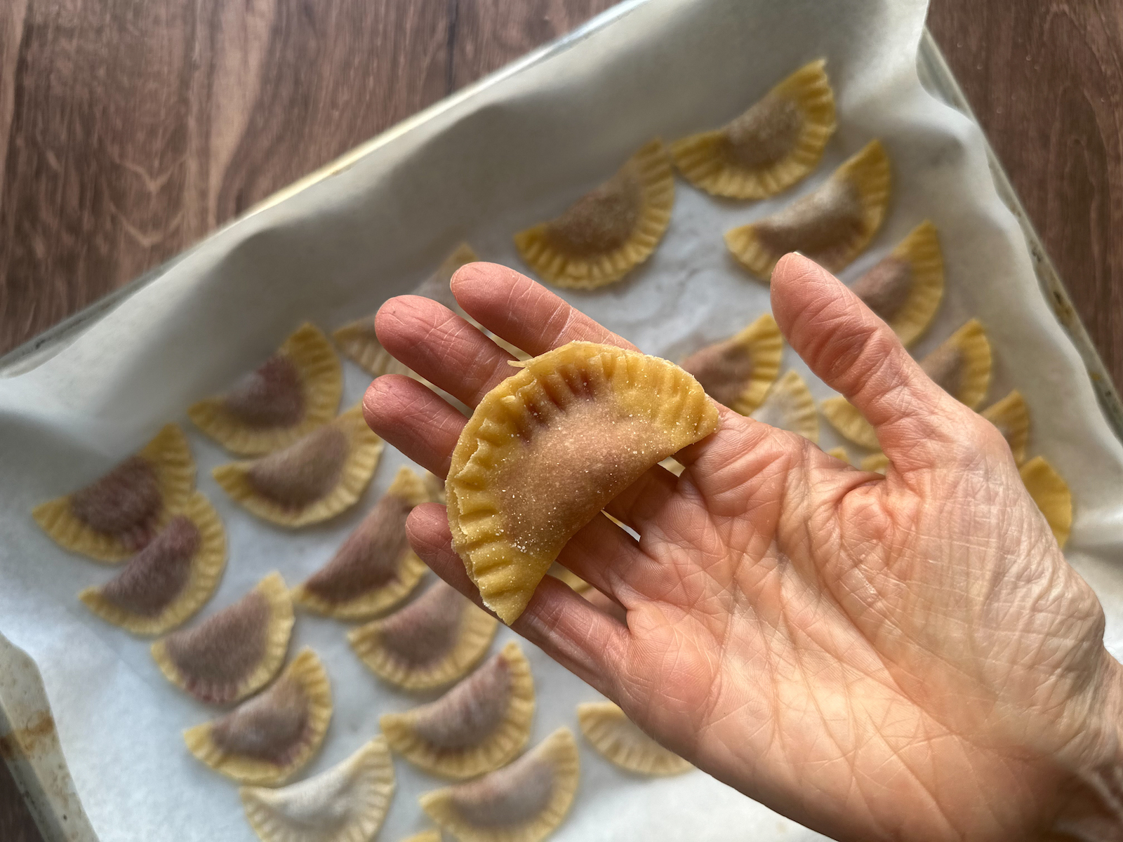 CASUNZEI AMPEZZANI (BEET RAVIOLI WITH POPPY SEEDS)