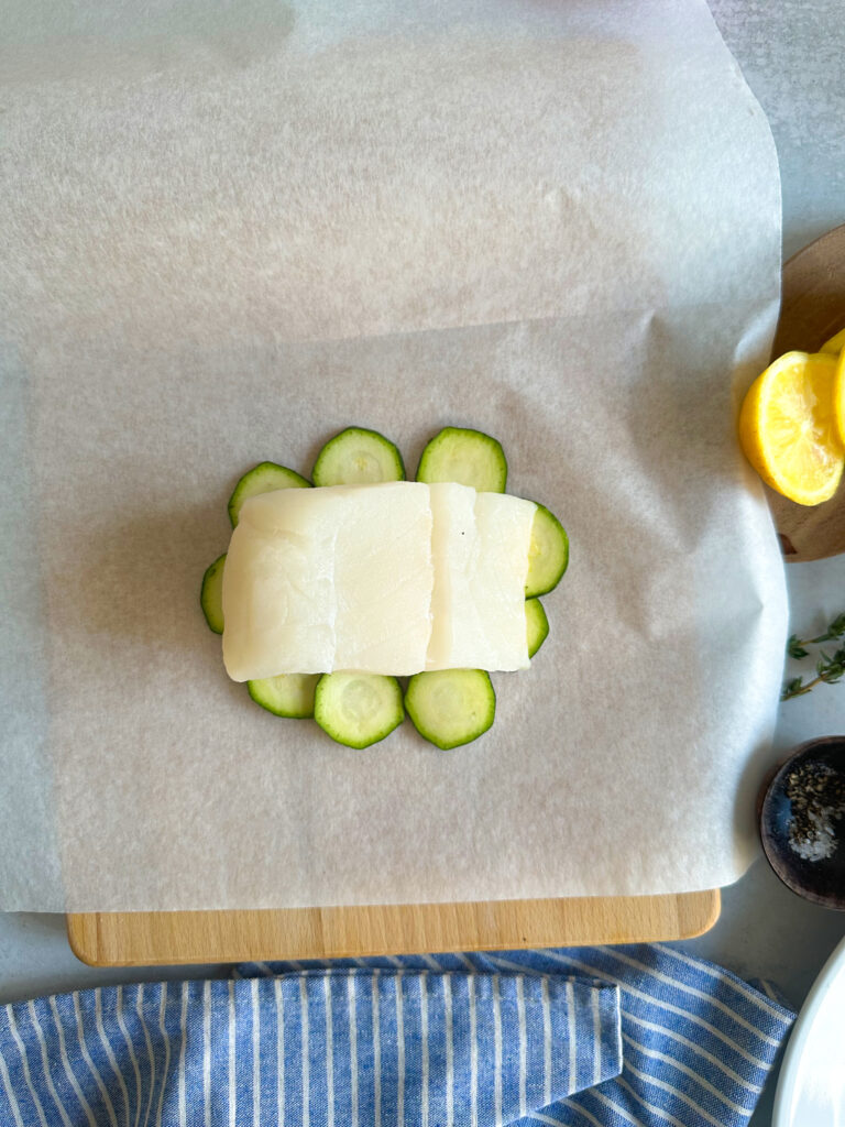 adding cod fillet